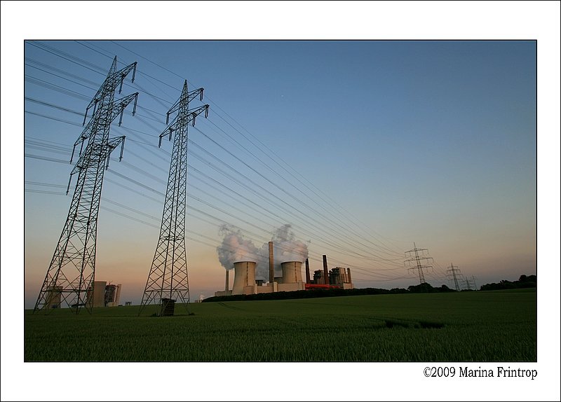 Grevenbroich - Bundeshauptstadt der Energie. KW Neurath - Braunkohle Kraftwerk in Neurath.