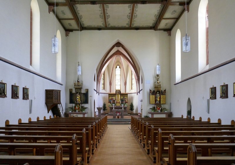Hausen I W Blick Zum Altar In Der Kirche St Josef Juli 2020 Staedte Fotos De