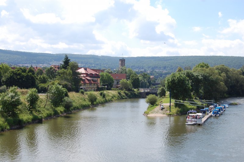 Hier ein Abschnitt der geteilten Fulda