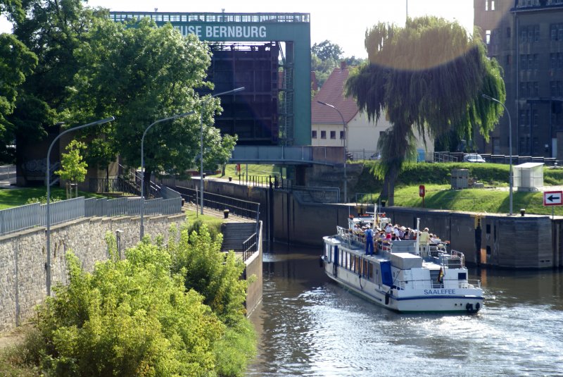 Hinter der Schleuse wartet der Heimatanleger