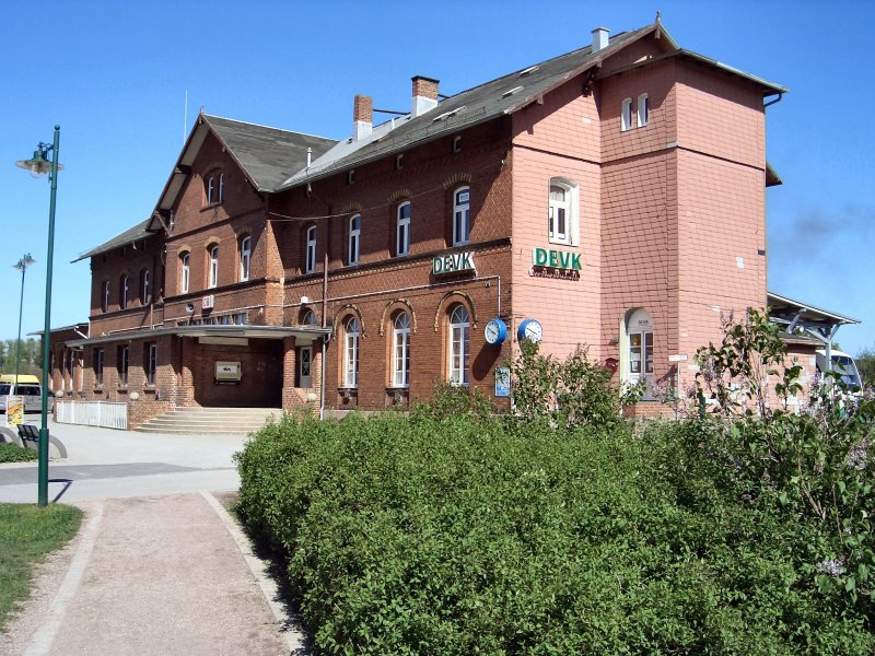 ILMENAU, Blick zum Bahnhof 2005