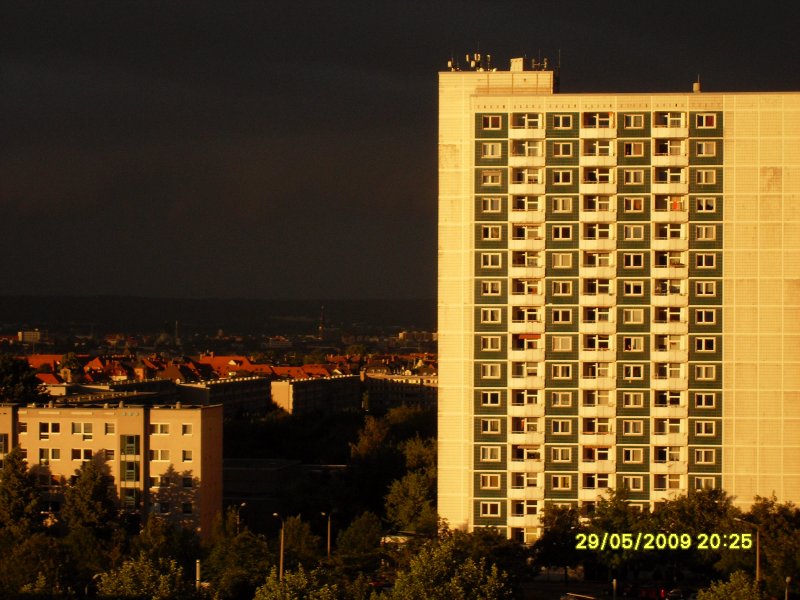 in der Stadt ist das Wetter echt schlimm