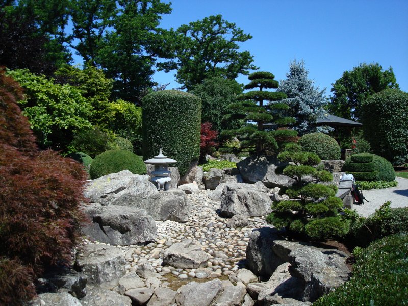 Japanischer Garten als Geschenk von der Partnerstadt Matsuyama an Freiburg 20.06.08