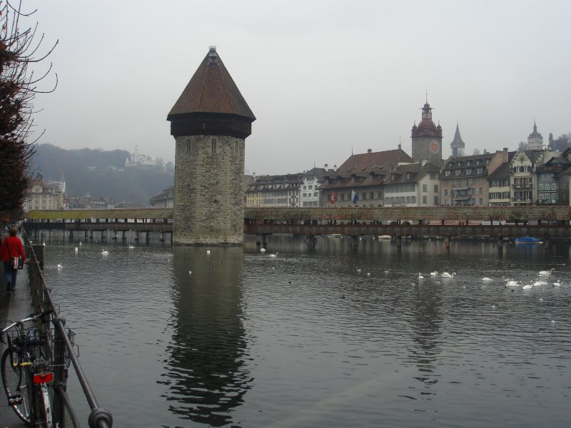 Kapellbrcke in Luzern. Das Foto wurde im November 06' aufgenommen