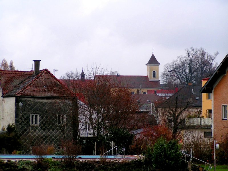 Kapuzinerkirche von der Fr.Thurnerstr. gesehen; 