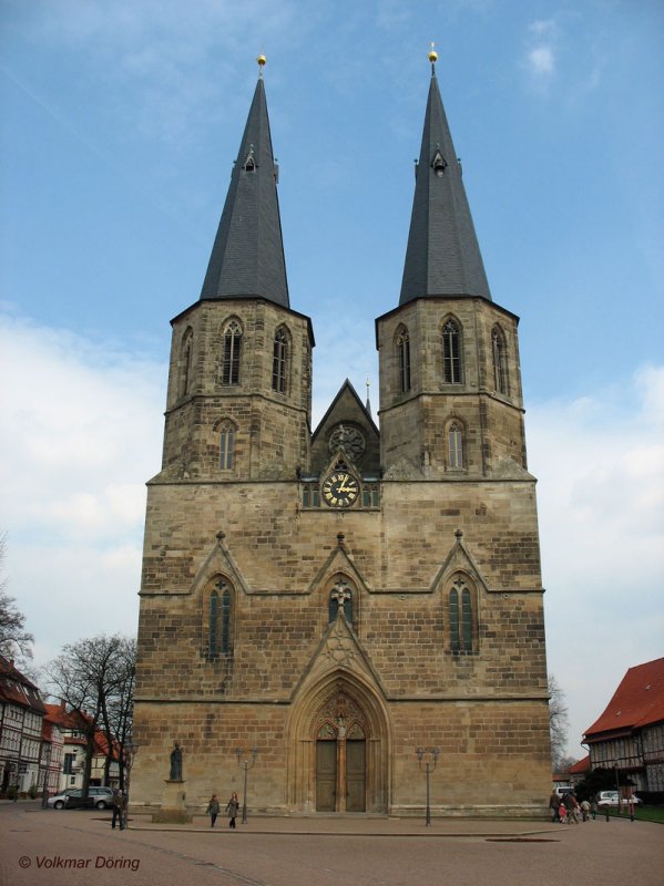 Kath. Propsteikirche St. Cyriakus, auch  Eichsfelder Dom  genannt - Duderstadt, 09.04.2007
