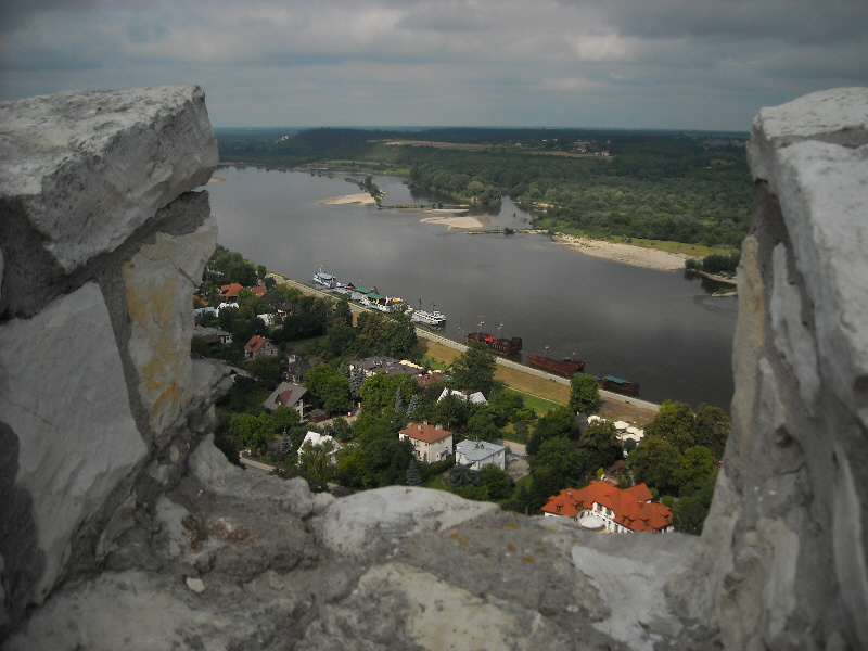 Kazimierz Dolny 08.2009. widok na Wisle z wiezy / Weichsel aus Wachturm