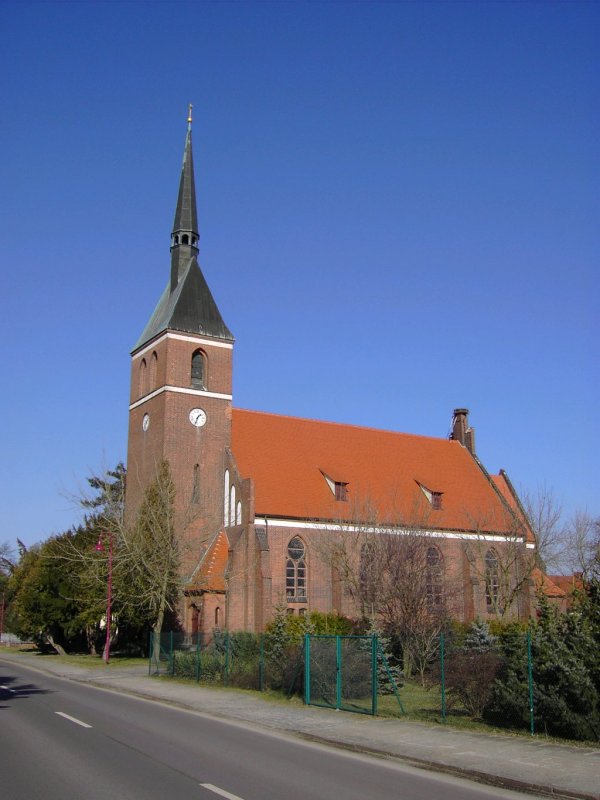 Kirche in Heinersbrck (Land Brandenburg, Landkreis Spree-Neisse)am 24.02.2008