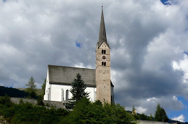 Kirche von Scuol am 27.08.2008