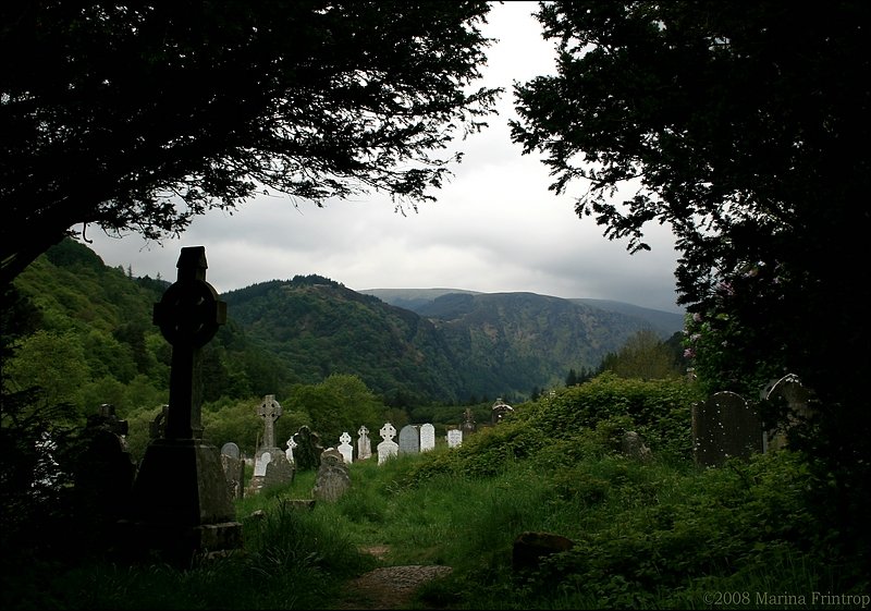 Klostersiedlung Glendalough - Friedhof, Irland County Wicklow