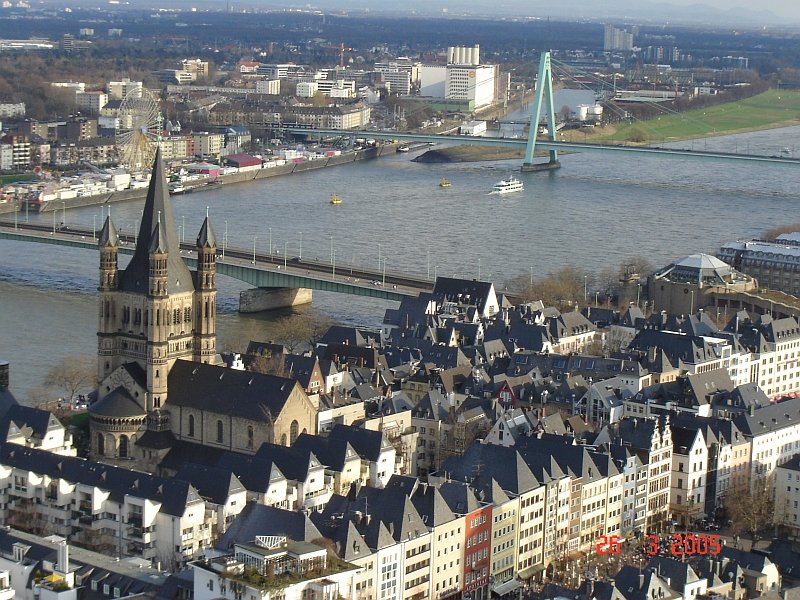 Kln 2005. Blick vom Klner Dom.