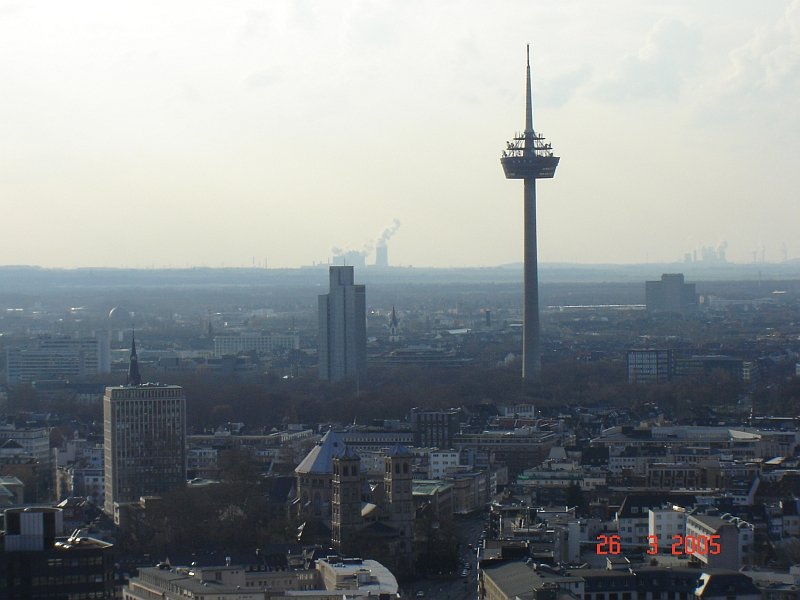 Kln 2005. Blick vom Klner Dom.