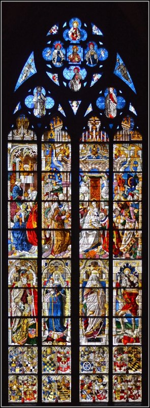 Kolner Dom Fenster Des Sudlichen Seitenschiffes Staedte Fotos De