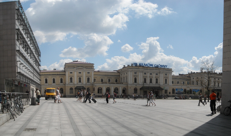 Krakow 08.2009. Dworzec glowny / Hauptbahnof