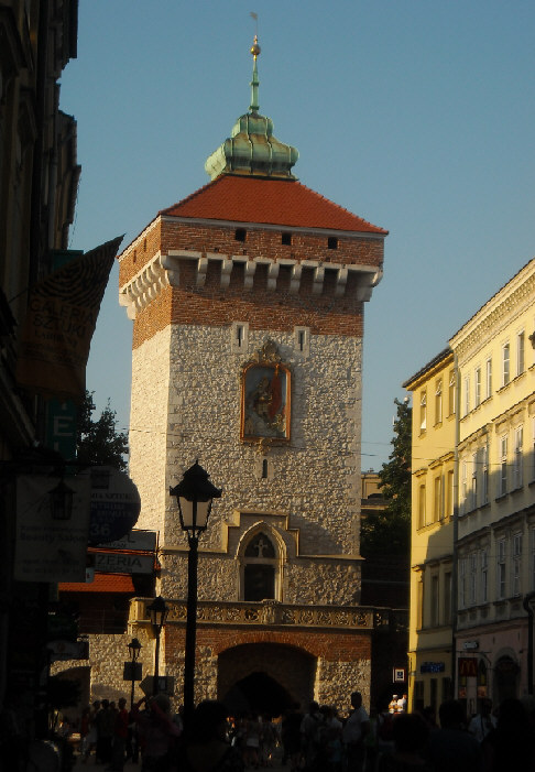 Krakow - Brama florianska / Krakau  Das Floriantor 08.2009.