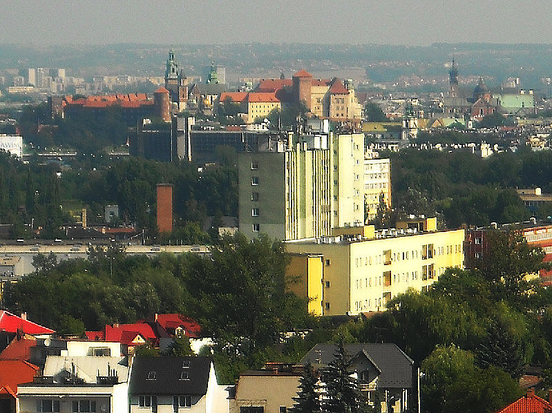 Krakow - Wawel widziany z Sanktuarium Bozego Milosierdzia w Lagiewnikach / Krakau - Wawel gesehen aus Sanktuarium der Barmherzigkeit Gottes in Lagiewniki 08.2009.