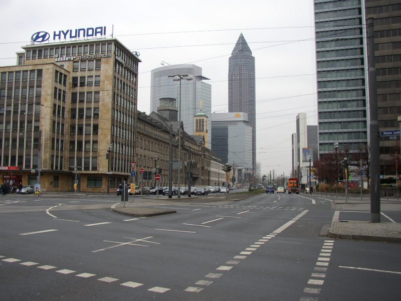 Kreuzung an der Mainzer Landstr. in Frankfurt (Main)!!! 28.01.08