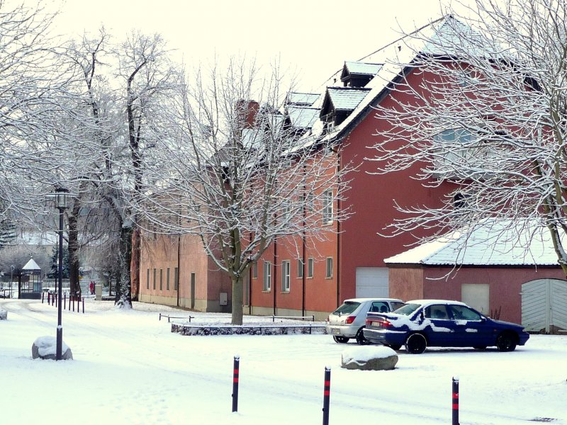 Laucha an der Unstrut - Blick auf das Hotel  Schtzenhaus  vom Siedegarten aus - Foto vom 12.02.2009 
