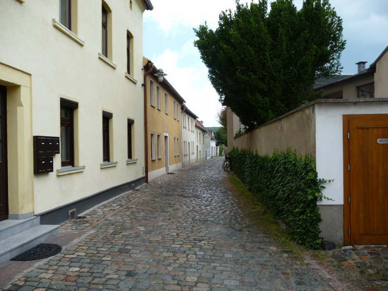 Laucha an der Unstrut - Blick in die Gartenstrae - Foto vom 21.06.2009
