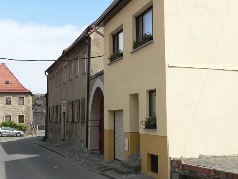 Laucha an der Unstrut - Huser in der Groen Salzstrae - Foto vom 09.05.2009 
