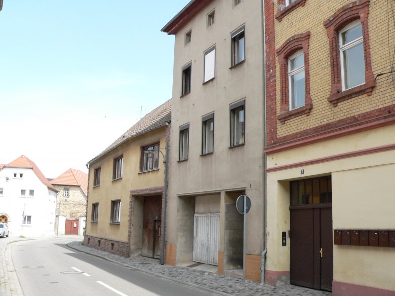 Laucha an der Unstrut - Huser in der Groen Salzstrae - Foto vom 09.05.2009 
