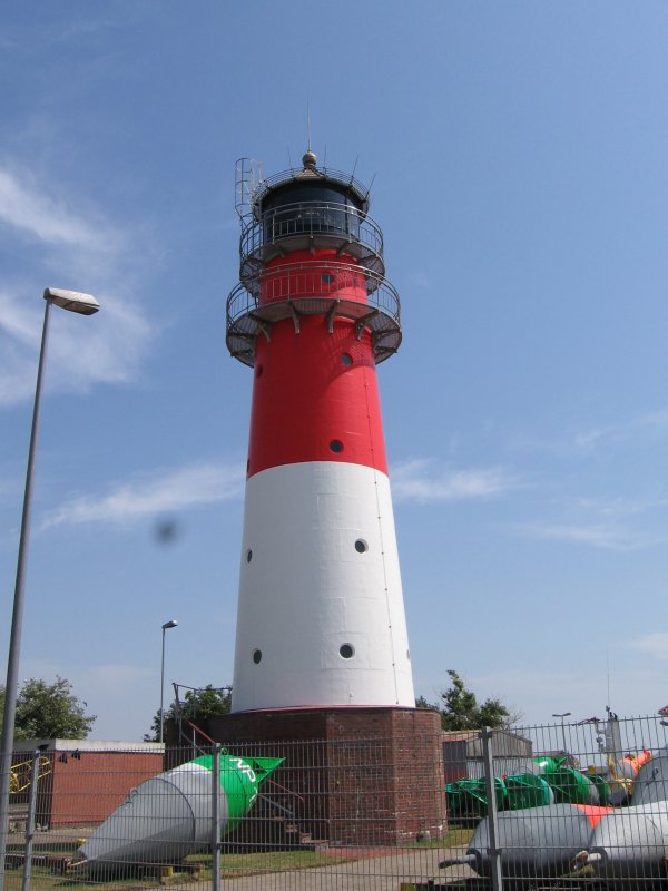 Leuchtturm Bsum am alten Hafen, Sommer 2006