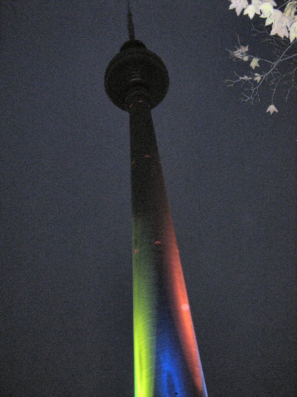 Lichtfestival 2008 in Berlin - Fernsehturm, 23.10.2008