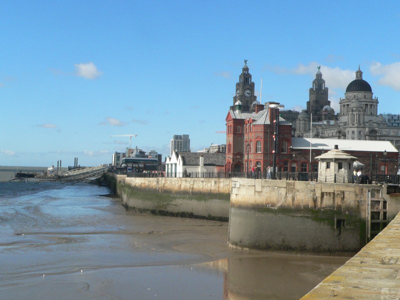 Liverpool bei Ebbe. August 2006