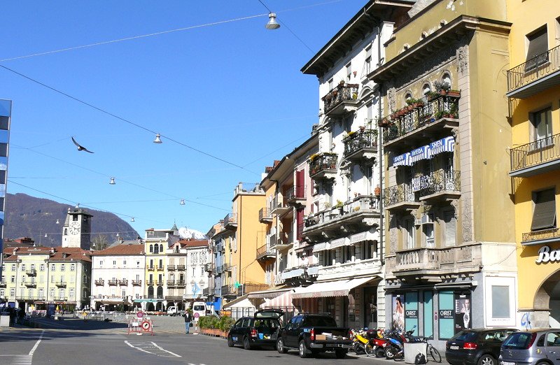 Locarno - Piazza Grande am 07.04.2008