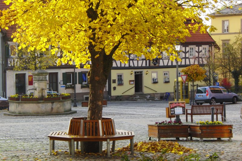 Marktplatz in Hofheim (Unterfranken)