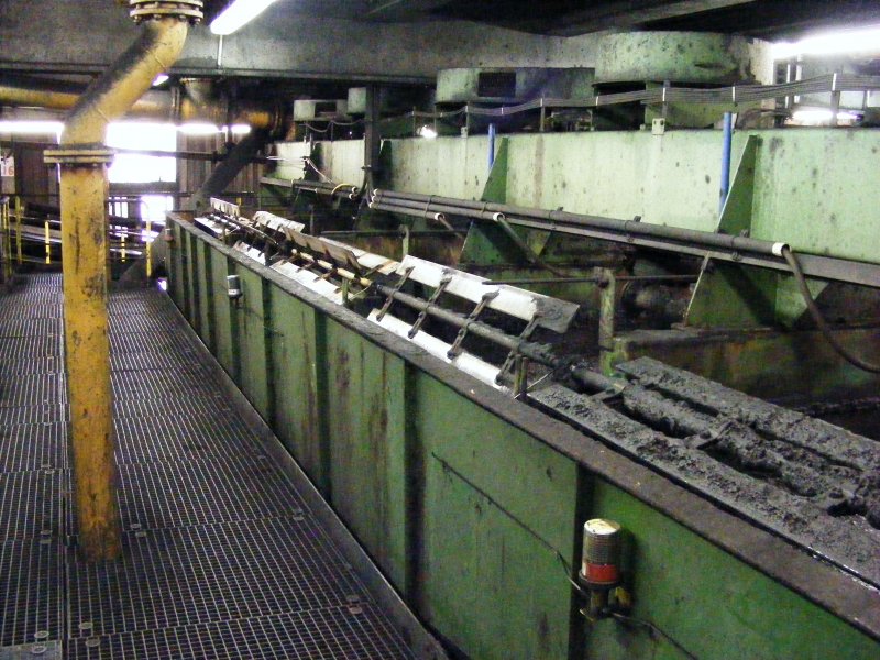 Maschinen in der Kohlenwsche des Bergwerks Auguste Victoria 3/7 in Marl beim Tag der offenen Tr am 9. Mai 2009. 
