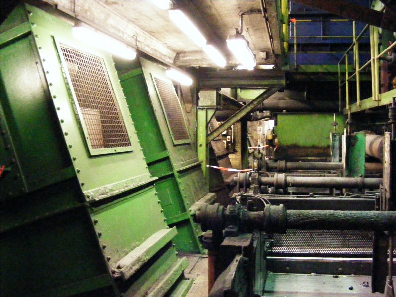Maschinen und Schchte in der Kohlenwsche des Bergwerks Auguste Victoria 3/7 in Marl beim Tag der offenen Tr am 9. Mai 2009. 
