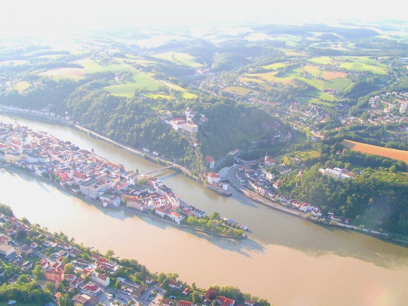 Mndung von Inn-Donau-Ilz aus der  Vogelperspektive  070616