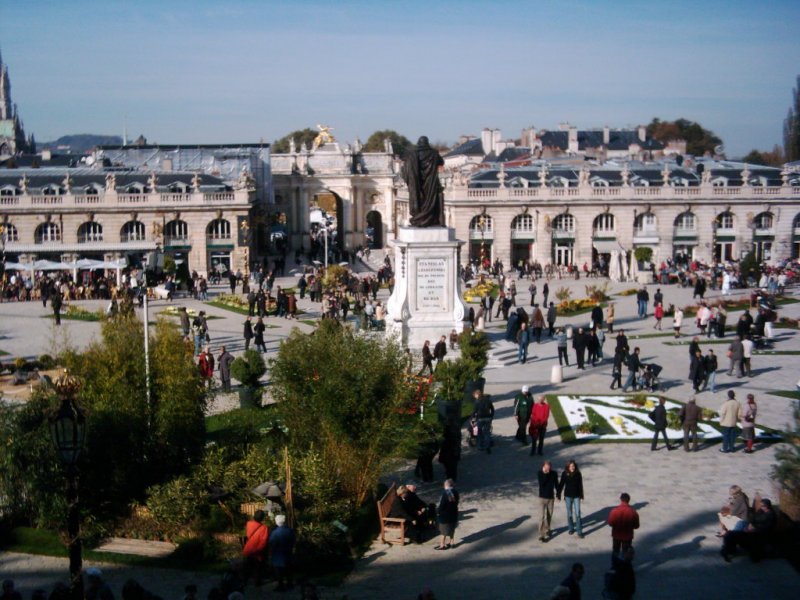 Nancy, Stanislasplatz: berblick vom Rathaus am 19.10.2008