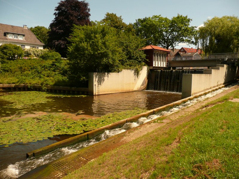 Nordhorn,hier an der Vechte stand die ehemalige Oelmhle