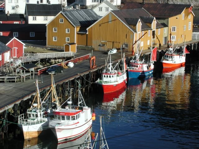 Nusfjord liegt an der Sdkste der Insel Flakstadya.