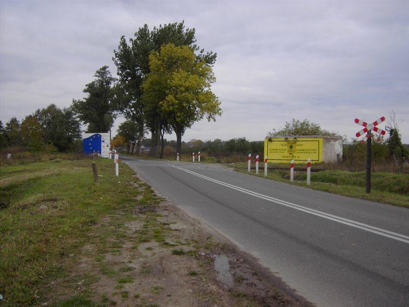 Ortseingang Gubin an der Nationalstrae 285, Zustand: 09.10.2007 