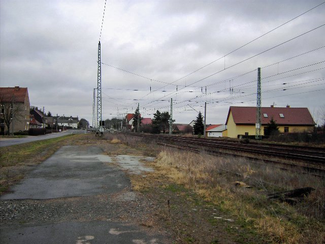 Ortsteil Coschen, Bresinchener Strae, Richtung Bahnhof,  am 18.02.2007