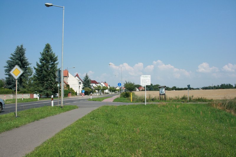 Ortsteil Gro Breesen, Gro Breesener Strae, Teil des Oder-Neisse-Radweg