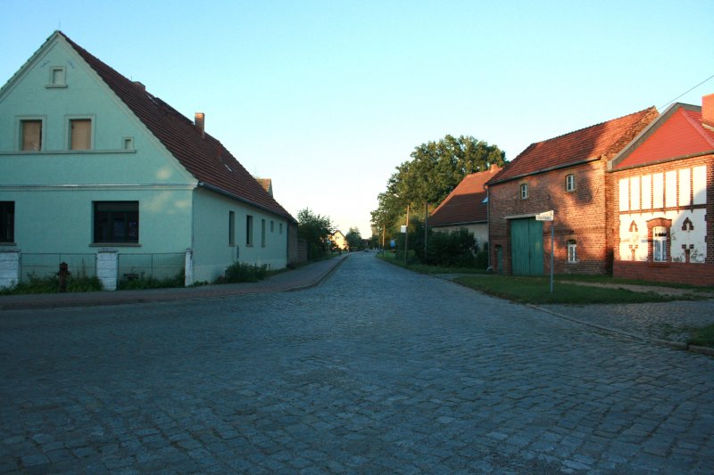 Ortsteil Kaltenborn, Dorfstrae/Kaltenborner Strae, am Abend des 13.08.2008