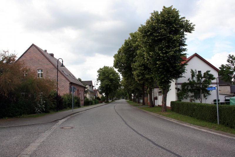 Ortsteil Ratzdorf, Lindenallee, Richtung Wellmitz/Eisenhttenstadt. Gesehen am 04.06.09