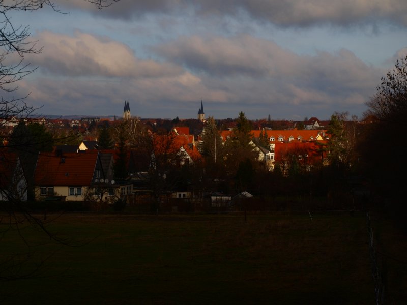 Panoramablick auf Halberstadt von den Spiegelsbergen