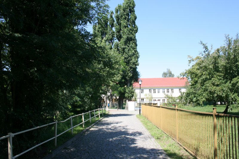 Poetensteig, Teil des Oder-Neisse-Radweg, Stadtauswrts 