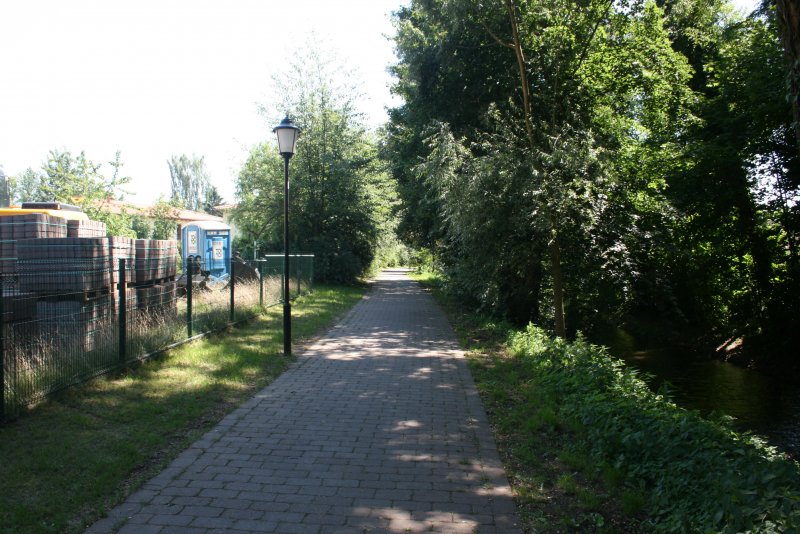 Poetensteig, Teil des Oder-Neisse-Radweg, Stadteinwrts 