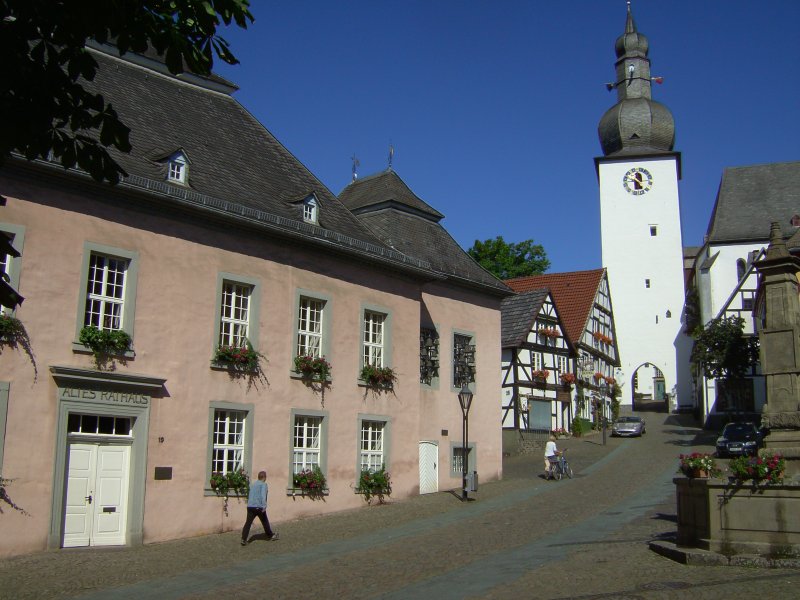 Rathaus Arnsberg am Alten Markt mit Glockenturm