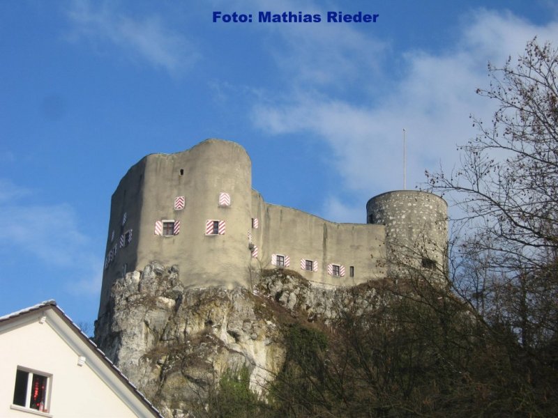 Schloss Alt-Falkenstein ber dem  Dorf  Klus zwischen Oensingen und Balsthal am 21.02.09 