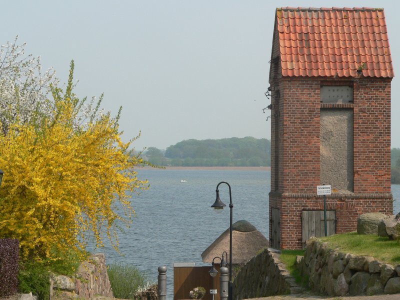 Seeblick (von der Amtsstrae) in Richtung Schaalsee. Sommer 2006