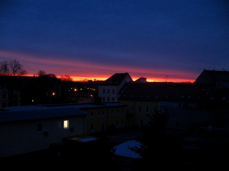Sonnenaufgang über Wurzen 03.03.07