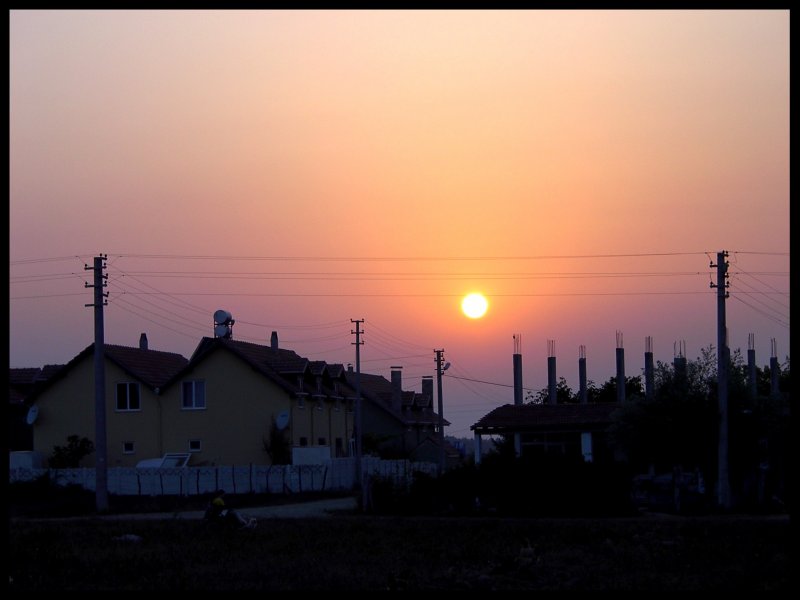 Sonnenuntergang in Izmit (Trkei am Schwarzen Meer)