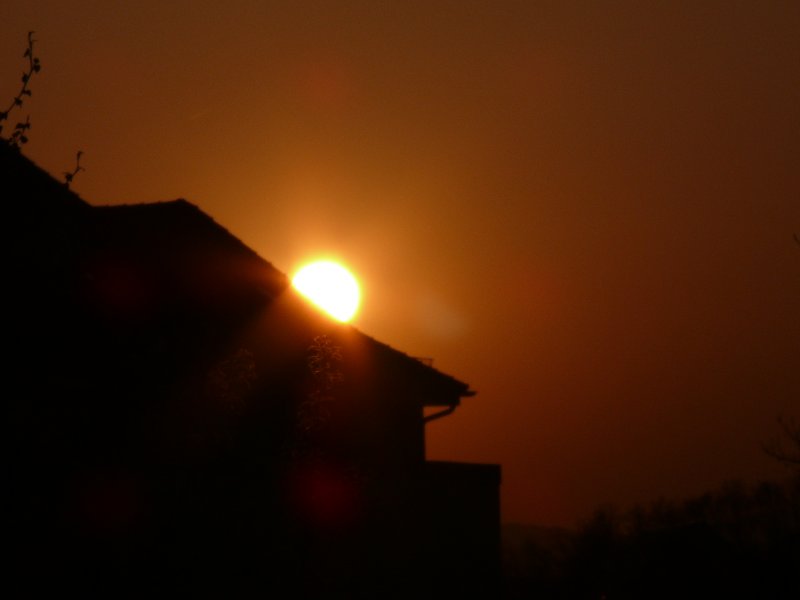 Sonnenuntergang in Tirschenreuth, 15. April 2009